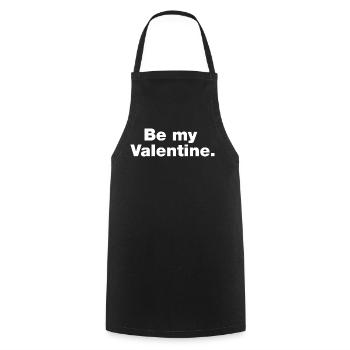 Sei mein Valentinstag - Kochschürze - Schwarz - Vorne - AI Model Male 185 dark (185cm)