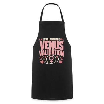 Venus sign Venus astrology - Cooking Apron - black - Front - AI Model Male 185 dark (185cm)