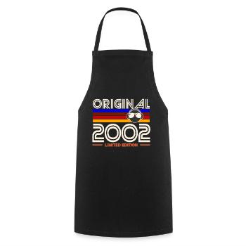 Original 2002 Limited Edition Retro - Cooking Apron - black - Front - AI Model Male 185 dark (185cm)