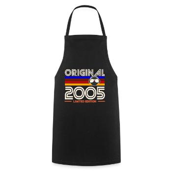 Original 2005 Nostalgie Retro Édition - Tablier de cuisine - noir - Devant - AI Model Male 185 dark (185cm)