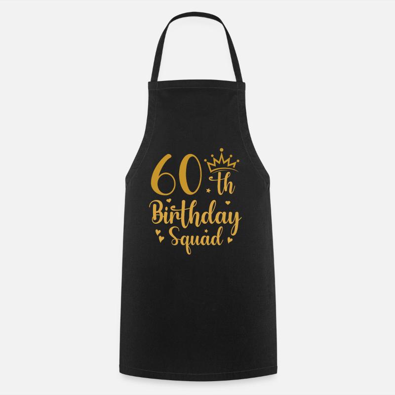 Effectif pour le 60e anniversaire - Tablier de cuisine - noir