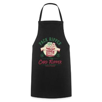 Pack Ripper Card Flipper Rare Find Collectible - Cooking Apron - black - Front - AI Model Male 185 dark (185cm)