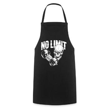 Entraînement du crâne - Tablier de cuisine - noir - Devant - AI Model Male 185 dark (185cm)