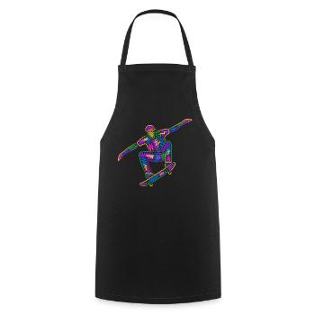 Skateboarder Skateboarder Kids Skateboard coloré - Tablier de cuisine - noir - Devant - AI Model Male 185 dark (185cm)