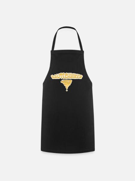 Geschenk für Bautechniker - Kochschürze - Schwarz