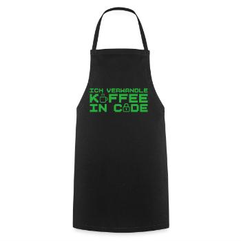 Informatik Verwandle Kaffee in Code Programmierer - Kochschürze - Schwarz - Vorne - AI Model Male 185 dark (185cm)