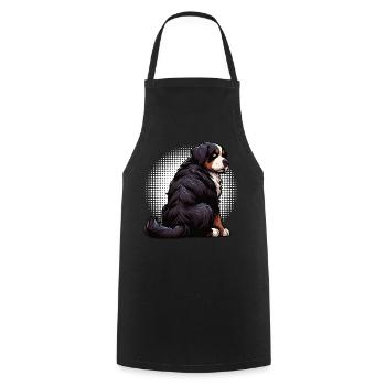 Berner Sennenhund Sennenhunde Sennen Besitzer - Kochschürze - Schwarz - Vorne - AI Model Male 185 dark (185cm)