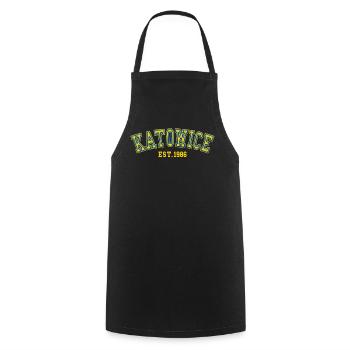 Katowice Est. 1986 - Cooking Apron - black - Front - AI Model Male 185 dark (185cm)