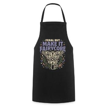 Don de Fée Forêt de Fées Champignons du Fairycore - Tablier de cuisine - noir - Devant - AI Model Male 185 dark (185cm)