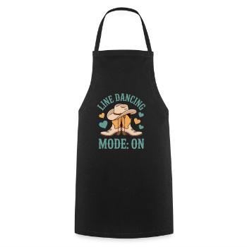 Line Dancing Line Dance Line Dancer Gifts - Cooking Apron - black - Front - AI Model Male 185 dark (185cm)