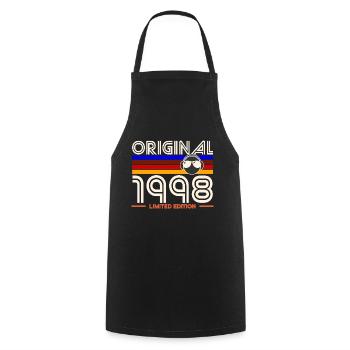 Original 1998 Édition Limitée Retro - Tablier de cuisine - noir - Devant - AI Model Male 185 dark (185cm)