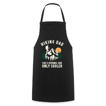 Cool Hiking Dad  - Cooking Apron - black - Front - AI Model Male 185 dark (185cm)