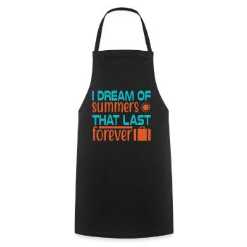 Dream of summer forever - Kochschürze - Schwarz - Vorne - AI Model Male 185 dark (185cm)