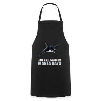 Rays Manta Rays - Cooking Apron - black - Front - AI Model Male 185 dark (185cm)