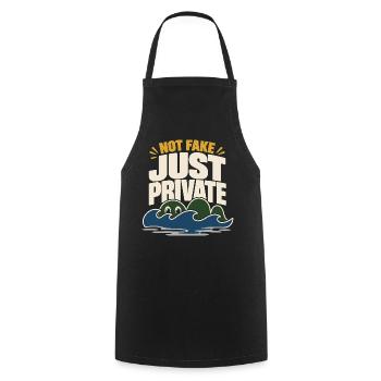 Loch Ness Monster Nessie Loch Ness Cryptid - Cooking Apron - black - Front - AI Model Male 185 dark (185cm)