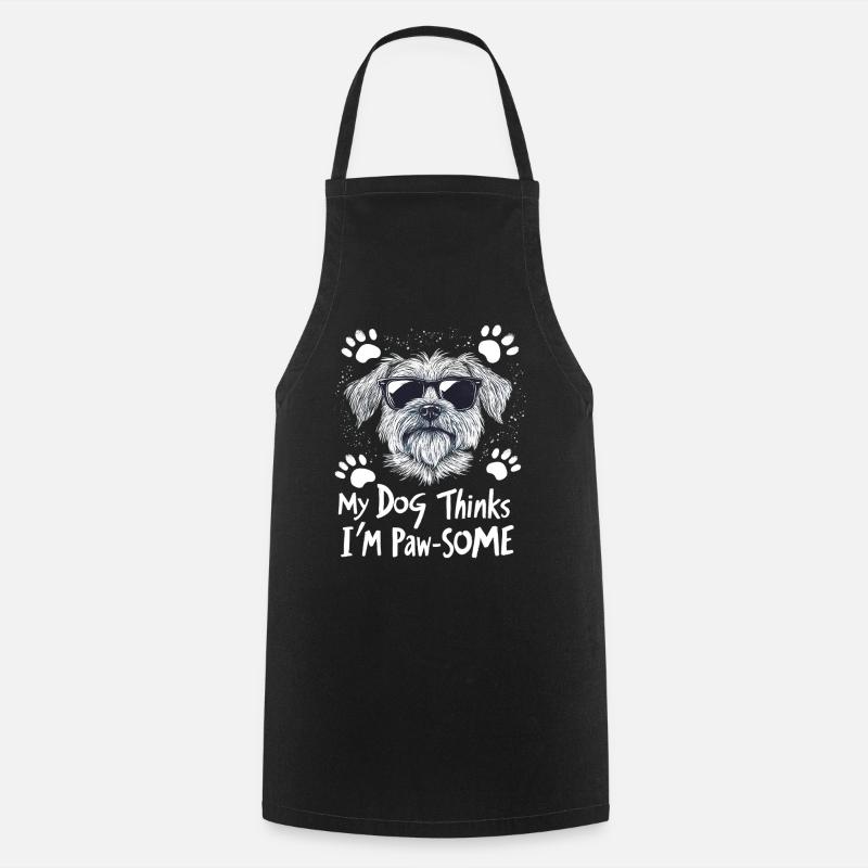 Pawsome Dog Owner - Cooking Apron - black