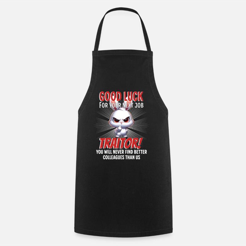 Funny Farewell Coworker - Cooking Apron - black