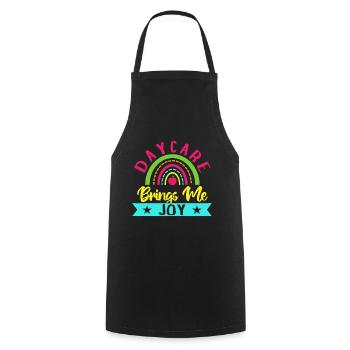 Maître de maternelle m’apporte de la joie Maître de maternelle - Tablier de cuisine - noir - Devant - AI Model Male 185 dark (185cm)
