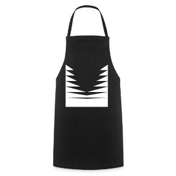 Triangles Pattern design - Cooking Apron - black - Front - AI Model Male 185 dark (185cm)