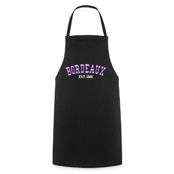 Bordeaux Est. 1966 - Cooking Apron - black - Front - AI Model Male 185 dark (185cm)