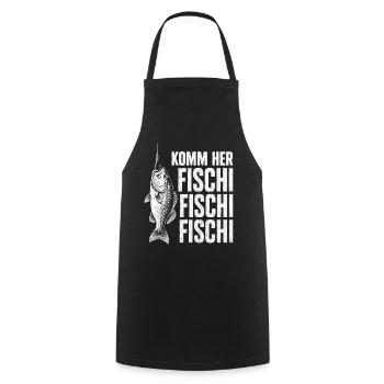 Angeln Angler Fischer Fisch Lustiges Angler Spruch - Kochschürze - Schwarz - Vorne - AI Model Male 185 dark (185cm)