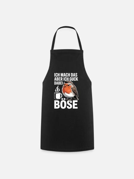 Ich Mach Das Aber Ich Guck Dabei Böse Lustiger - Kochschürze - Schwarz