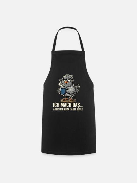 Taube Kaffee - Kochschürze - Schwarz