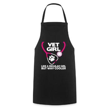 Vet Girl Stethoskop Paw Tee - Kochschürze - Schwarz - Vorne - AI Model Male 185 dark (185cm)