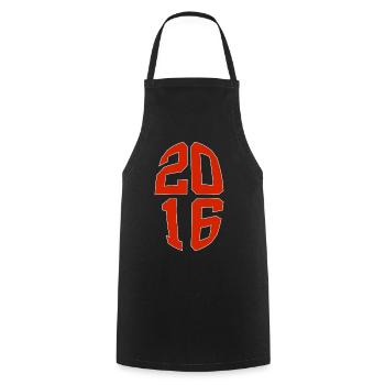 10 YEARS OLD 2016 10TH BIRTHDAY - Cooking Apron - black - Front - AI Model Male 185 dark (185cm)