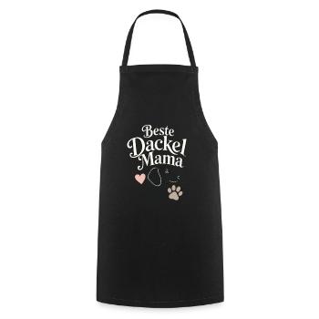 Beste Dackel Mama Dachshund Mom Gift for Dog Lover - Kochschürze - Schwarz - Vorne - AI Model Male 185 dark (185cm)