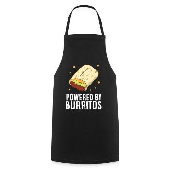 Angetrieben von Burritos - Kochschürze - Schwarz - Vorne - AI Model Male 185 dark (185cm)