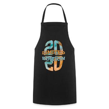 ÉDITION LIMITÉE 2020 6 ANS 6E ANNIVERSAIRE - Tablier de cuisine - noir - Devant - AI Model Male 185 dark (185cm)