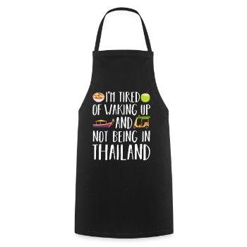 Thailand - Kochschürze - Schwarz - Vorne - AI Model Male 185 dark (185cm)