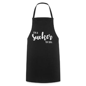 Scénario de Sucker for You - Tablier de cuisine - noir - Devant - AI Model Male 185 dark (185cm)