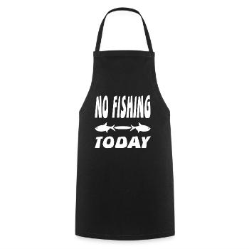 Angling - Cooking Apron - black - Front - AI Model Male 185 dark (185cm)