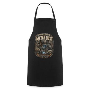 Welder Welding Professional Covered In Metal Dust - Cooking Apron - black - Front - AI Model Male 185 dark (185cm)