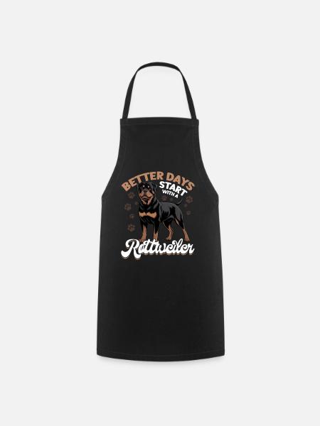 Rottweiler Rottie Dog Breed - Kochschürze - Schwarz