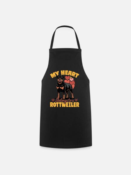 Rottweiler Rottie Dog Breed - Kochschürze - Schwarz