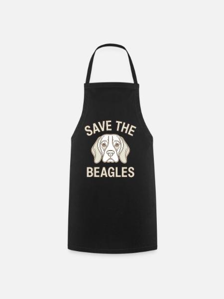 Rettet die Beagles - Kochschürze - Schwarz