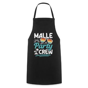 Équipe de fête Malle Groupes de vacances à Majorque - Tablier de cuisine - noir - Devant - AI Model Male 185 dark (185cm)