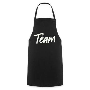 team- - Kochschürze - Schwarz - Vorne - AI Model Male 185 dark (185cm)
