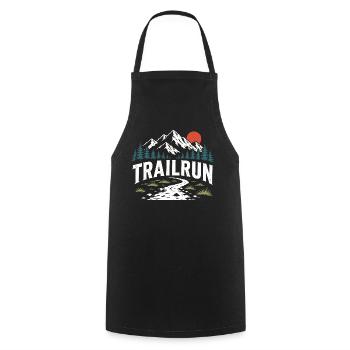 Course sur sentier - Tablier de cuisine - noir - Devant - AI Model Male 185 dark (185cm)