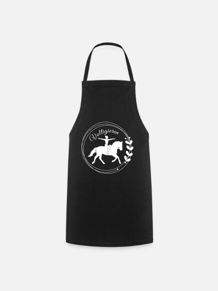 Voltigieren Grundsitz – Geschenk für Voltigierer - Kochschürze - Schwarz