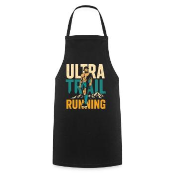 Ultra-Trailrunning - Kochschürze - Schwarz - Vorne - AI Model Male 185 dark (185cm)