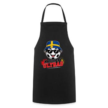 Matchday Ultras Football Fan Sweden - Cooking Apron - black - Front - AI Model Male 185 dark (185cm)