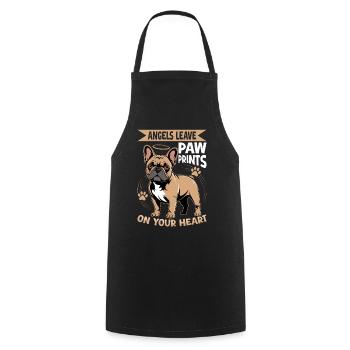 Bouledogue français Race de chien Frenchie - Tablier de cuisine - noir - Devant - AI Model Male 185 dark (185cm)