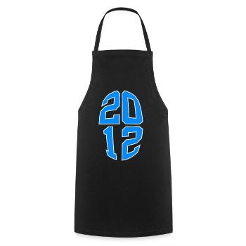 14 YEARS OLD 2012 14TH BIRTHDAY - Cooking Apron - black - Front - AI Model Male 185 dark (185cm)