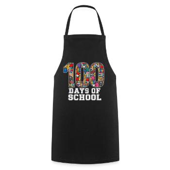 100 Days Classroom School Supplies Student Pride - Cooking Apron - black - Front - AI Model Male 185 dark (185cm)