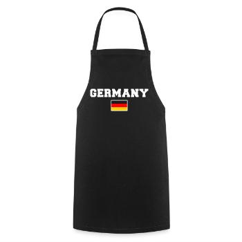 Allemagne Deutschland - Tablier de cuisine - noir - Devant - AI Model Male 185 dark (185cm)