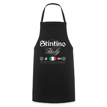 Stintino Italien Streetwear Reise Souvenir - Kochschürze - Schwarz - Vorne - AI Model Male 185 dark (185cm)
